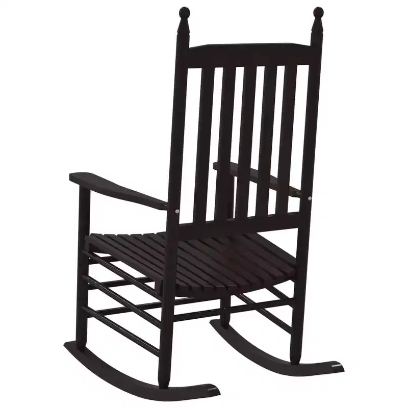 vidaXL Rocking Chair Solid poplar wood Standard Rocking Chair