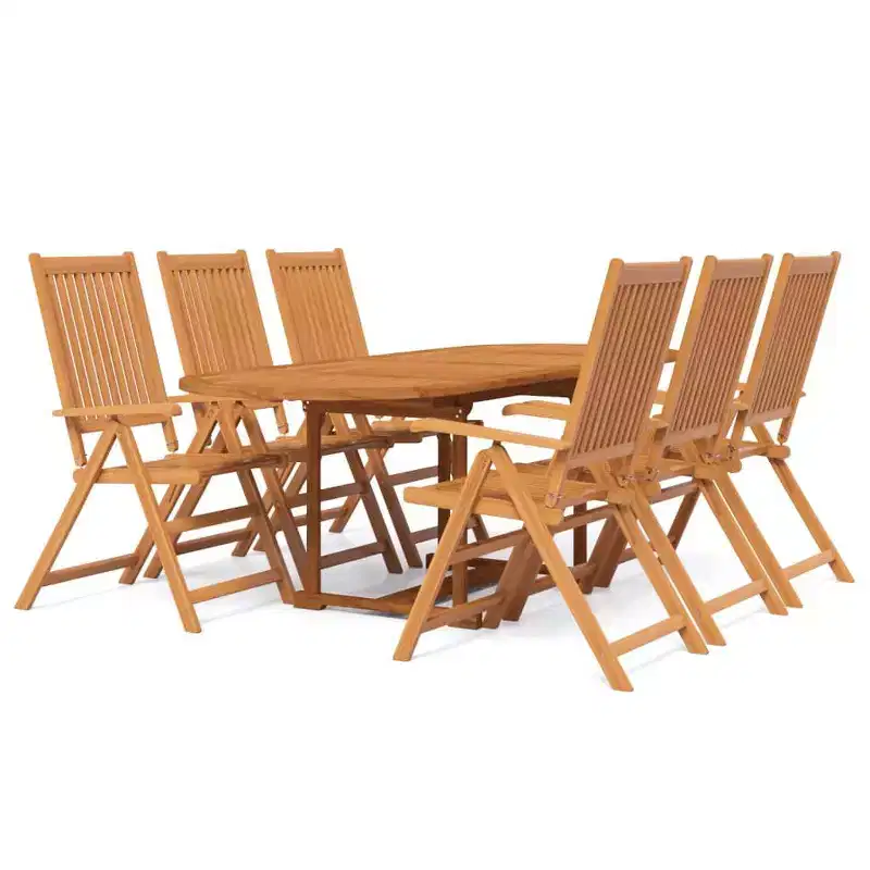 vidaXL Patio Dining Set Outdoor Dining Set Chair with Cushions for Garden