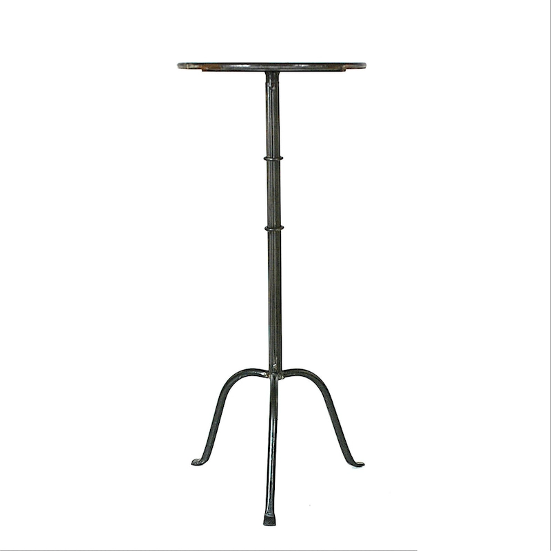 Round Metal Drink Table