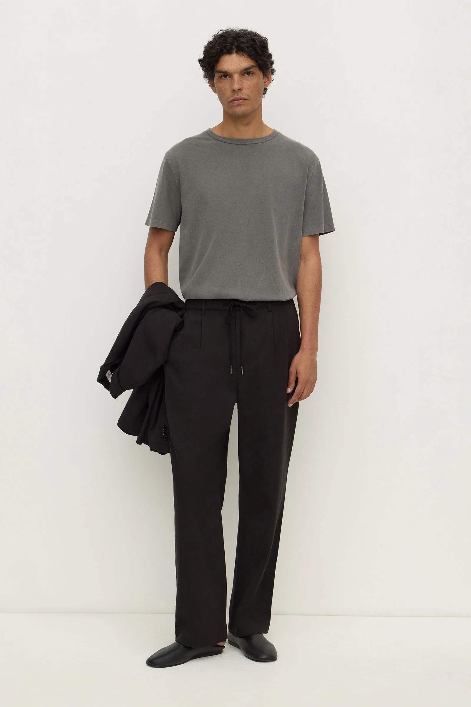 Tailored Cotton Blend Pant