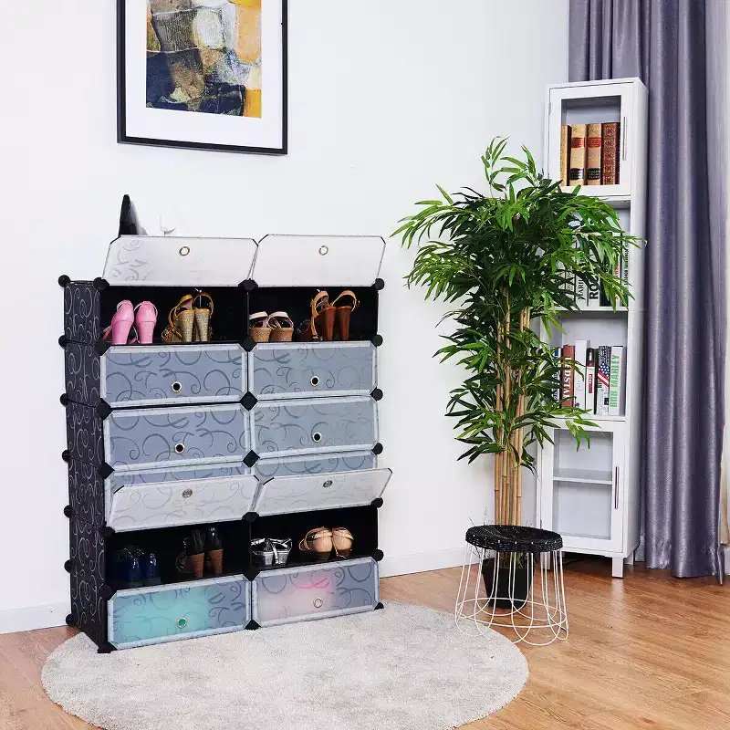 12 Cubic Portable Shoe Rack Shelf Cabinet Storage Closet Organizer Home Furni