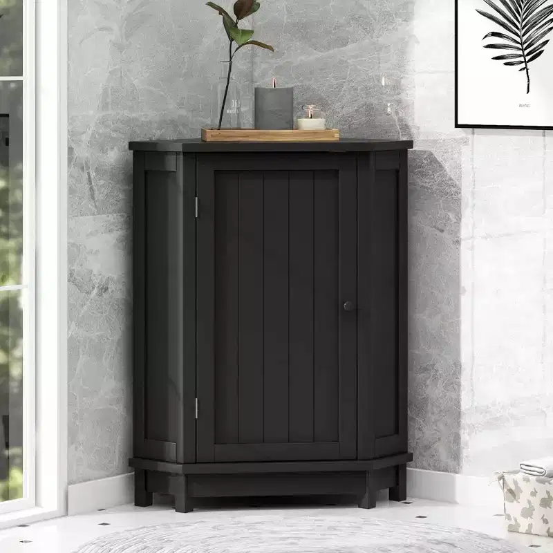 MAYEERTY 30 Bathroom Vanity with Sink Blue Gray MDF Rubberwood 3 Drawers Adjustable Shelf Freestanding