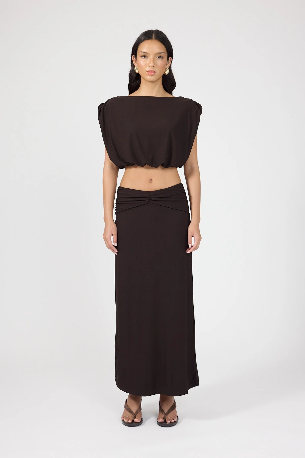 Maxi Skirt Brown