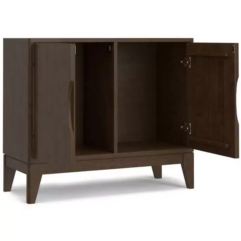 WyndenHall Pearson 2 Door Sideboard Buffet / Storage Cabinet Walnut Brown