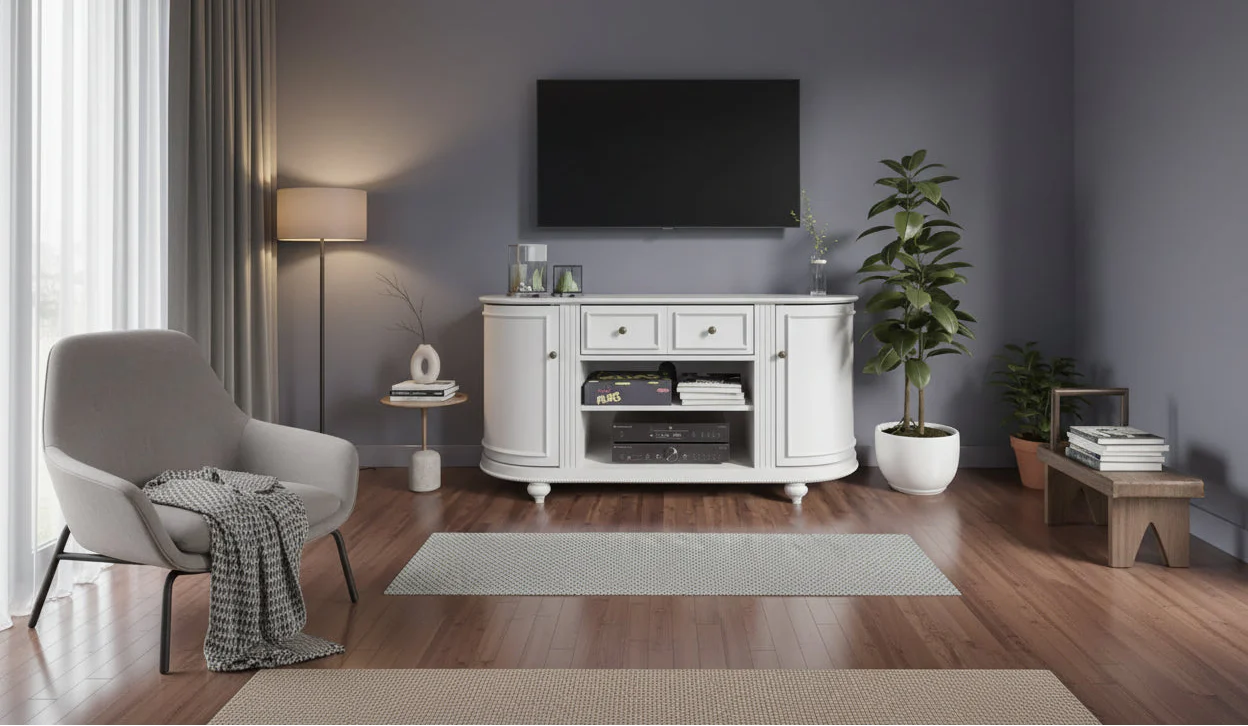 White TV Stand