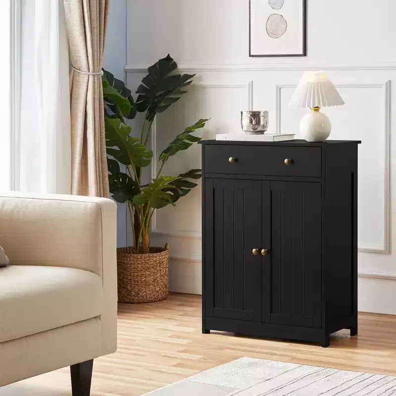 Wooden Bathroom Cabinet with Adjustable Shelf