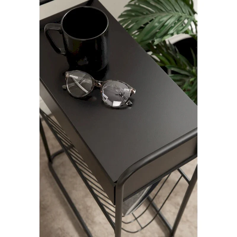 Kate and Laurel Kura Narrow Side Table - 19x9x26