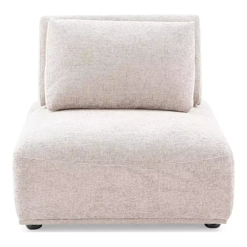 HOMES: Inside + Out 5pc Povoa 159" Modular Curved Sectional Sofa Modern Chenille with Extendable Backrest