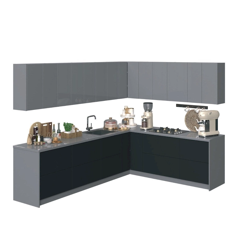 Kitchen Culinary Collection Black Color Base Size 10Ft Wide - 94x120