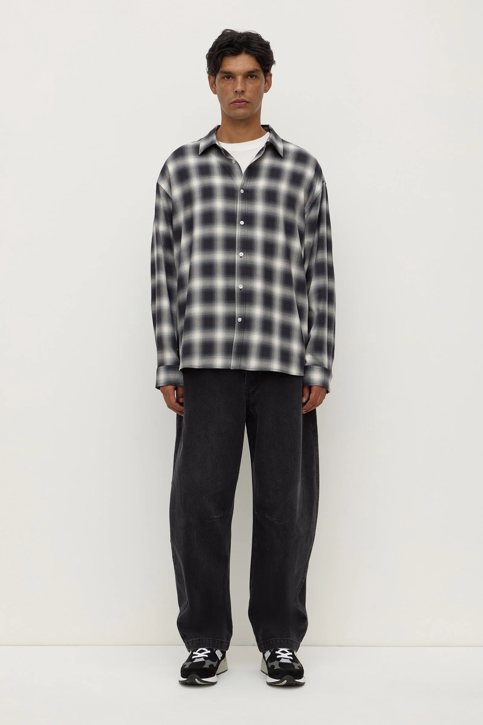 Japanese Check Long Sleeve Shirt