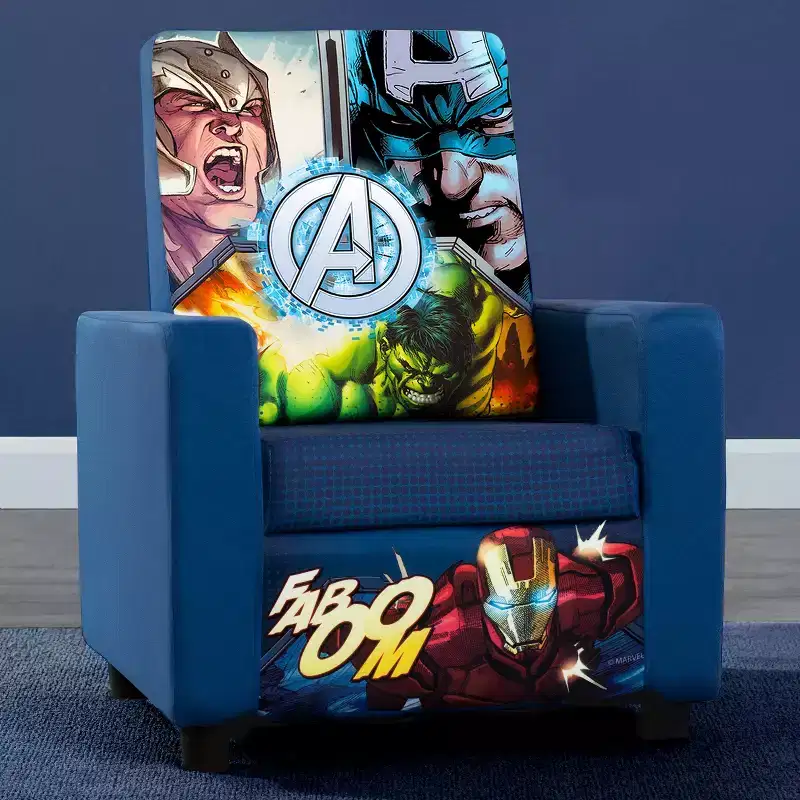 Marvel Avengers Kids High-Back Upholstered Chair by Delta Children