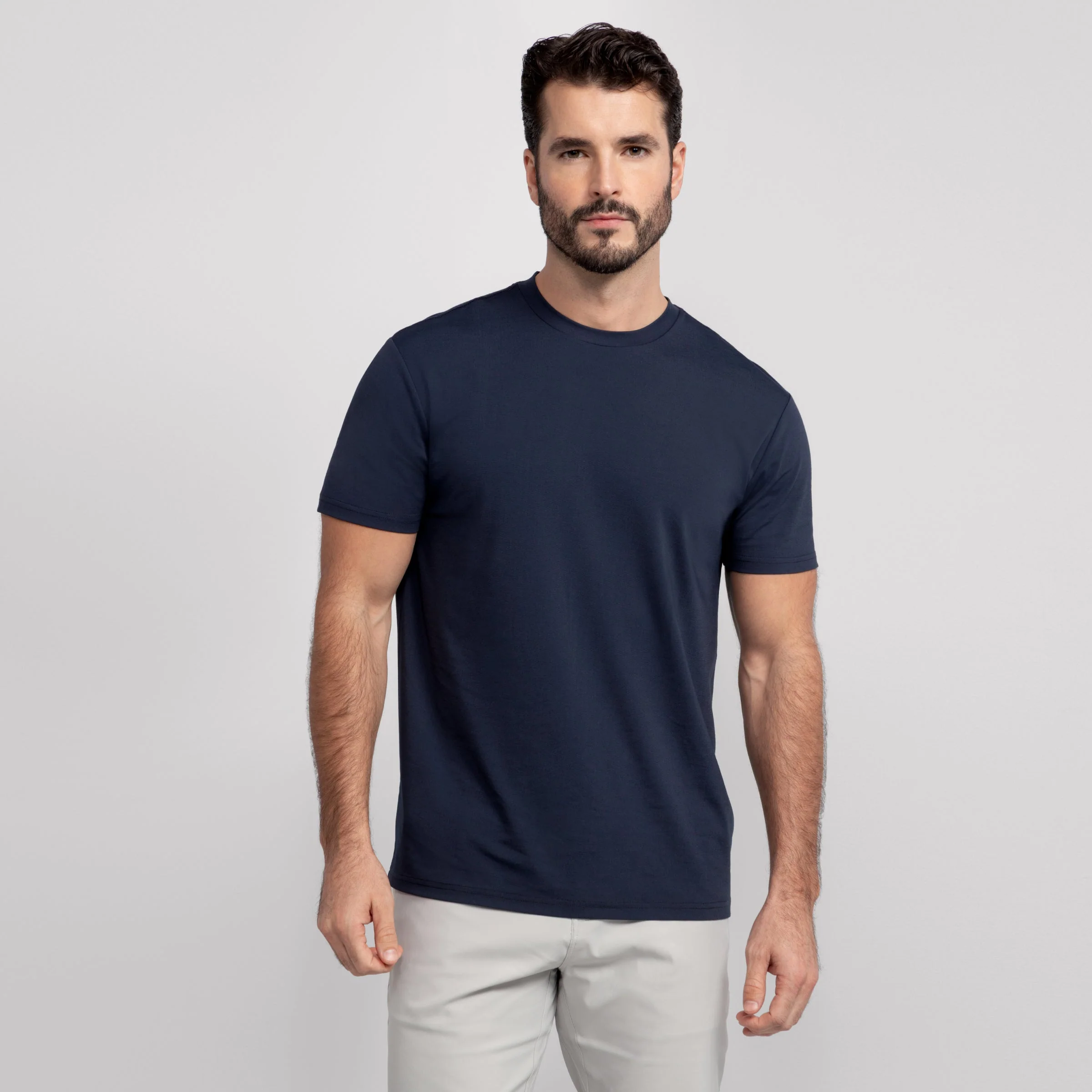 Crewneck Tee - Deep Blue