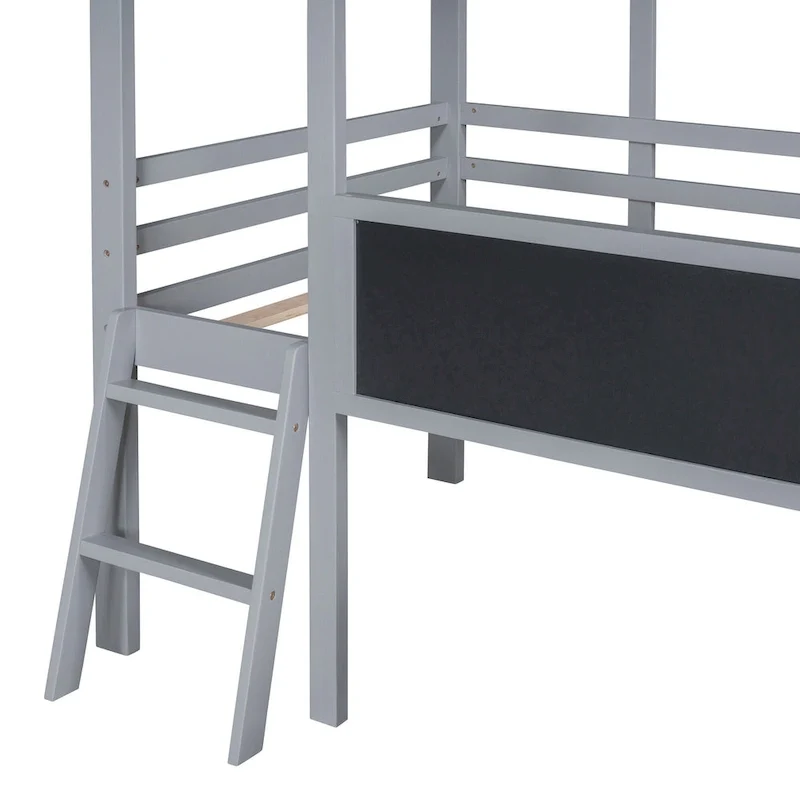 Twin Loft House Bed with Slide