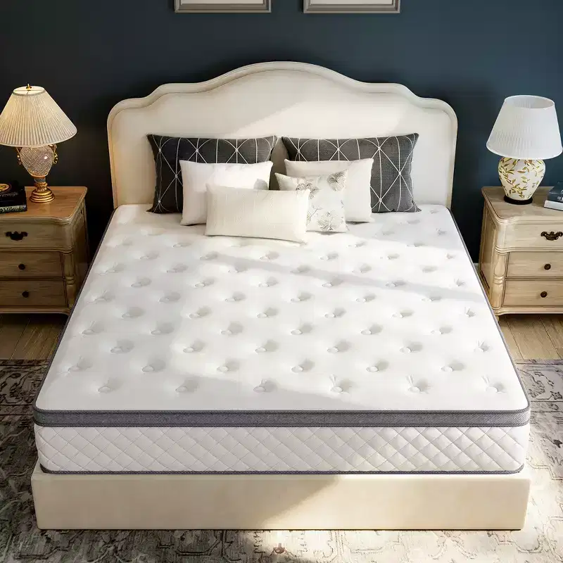Swedrea Hybrid Mattress Gel Medium Memory Foam in White
