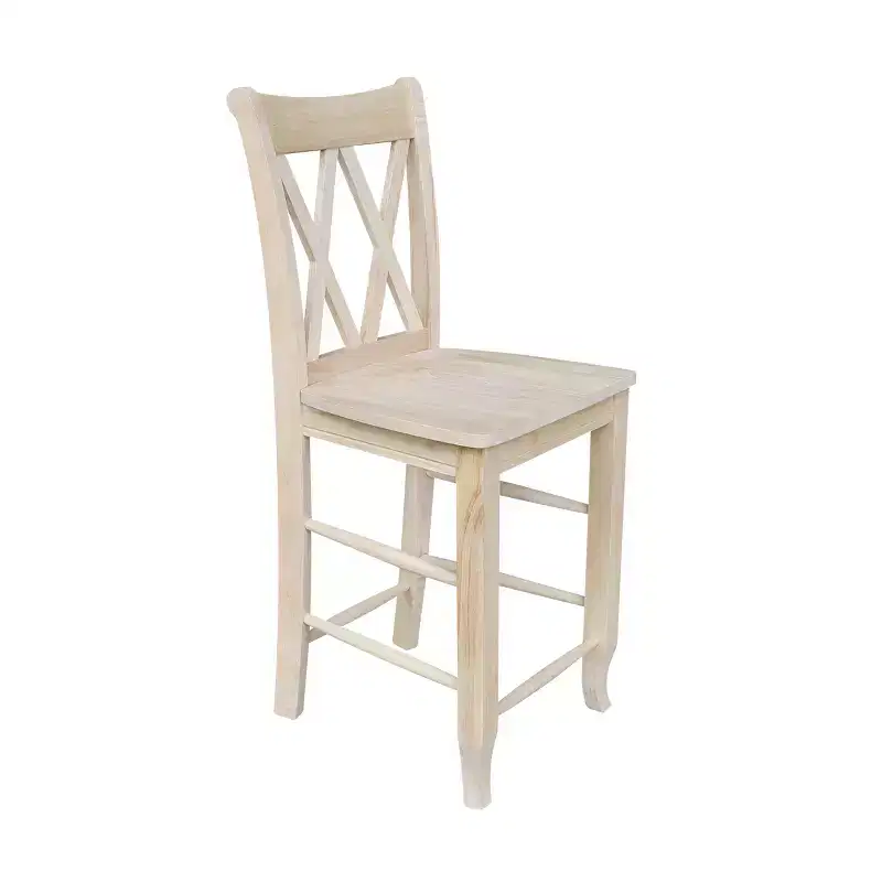 Double X Back Counter Height Barstool