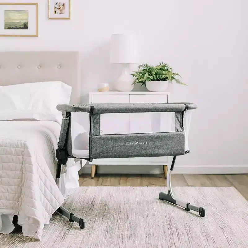 Bassinet and Bedside Sleeper with Adjustable Height, JPMA Certified