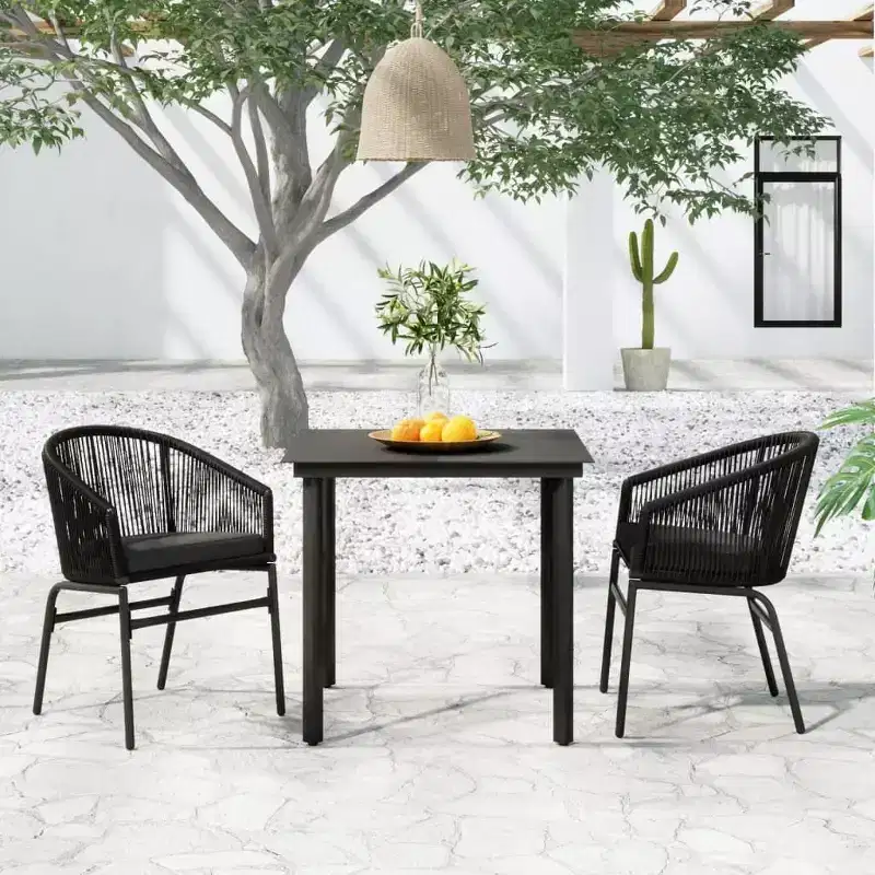 vidaXL Patio Dining Set Outdoor Dining Set Table and Chair Set for Garden