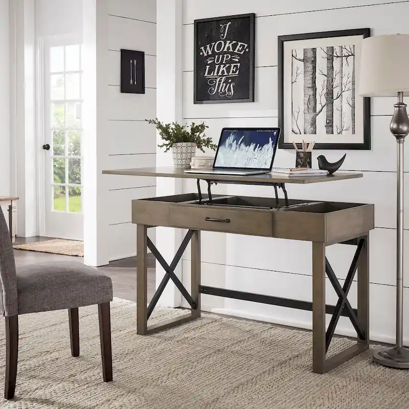 Murali Lift Top Desk with Charging Station by iNSPIRE Q Modern