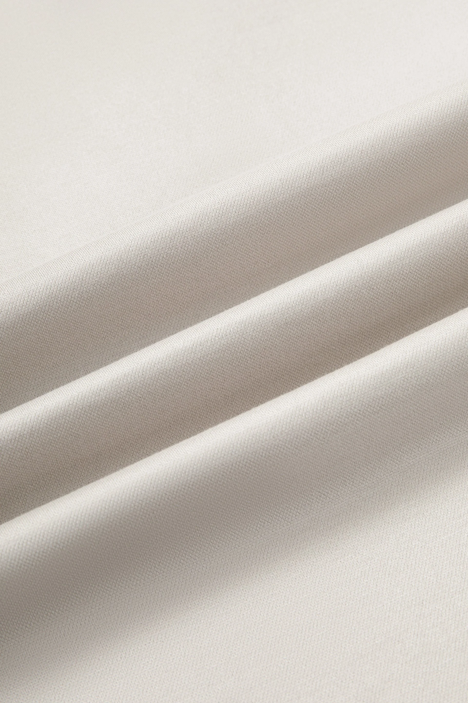 Cotton-Silk Jacquard Polo – Silver Grey