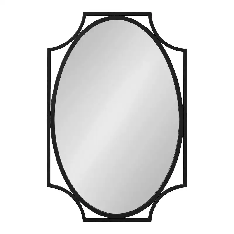 Kate and Laurel Rateau Scalloped Wall Mirror
