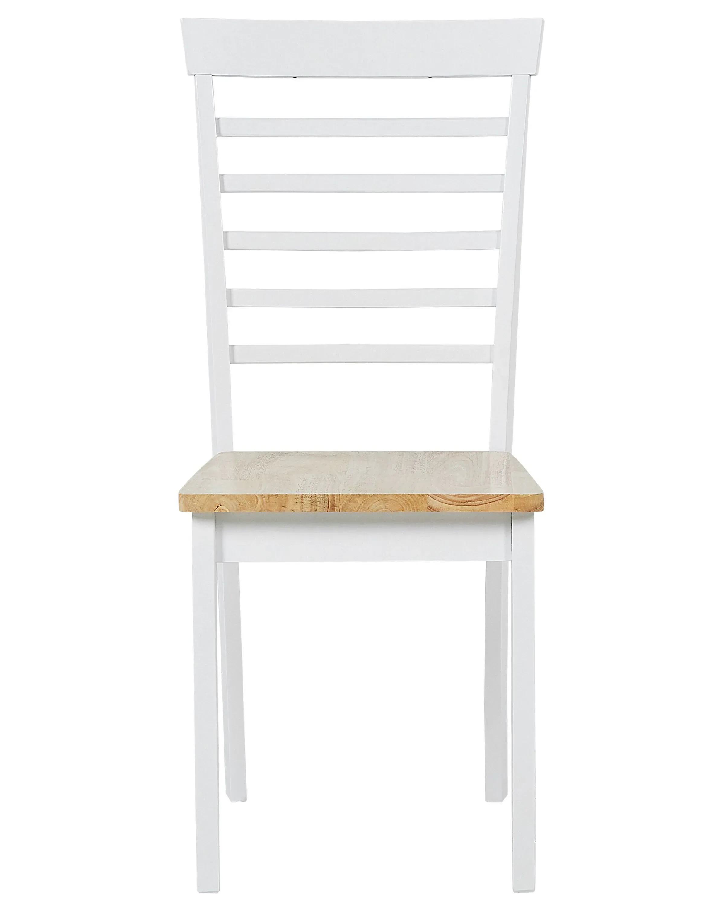 Set di 2 sedie da pranzo Legno Bianco