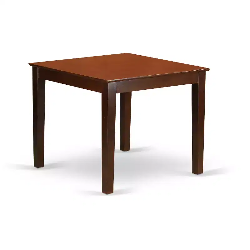 5-Piece Dinette Set - Square Table & Chairs - Mahogany Finish - Kitchen Dining Room Set