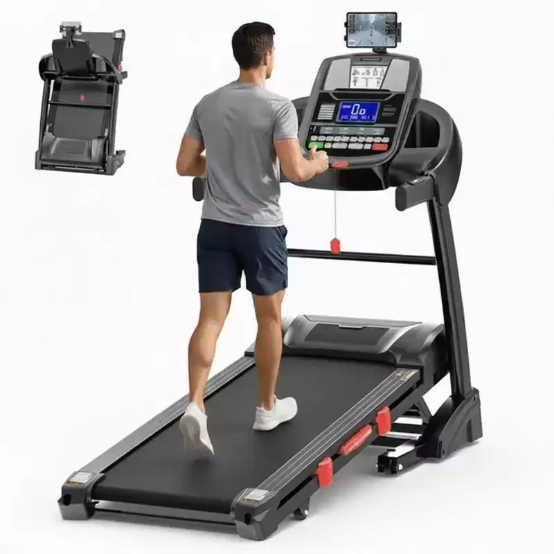 Folding Treadmill for Home Use with 4.75HP Motor, 300LB Capacity, 20-Level Incline, 71 Workout Programs, Bluetooth & APP Support