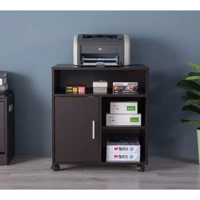 Basicwise Printer Kitchen Office Storage Stand With Casters