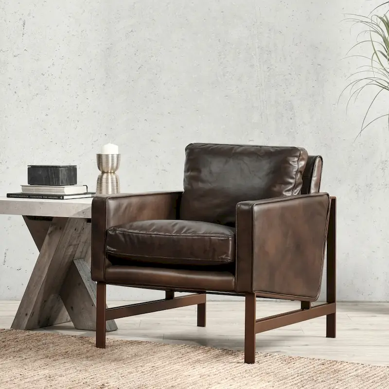Classic Home Leather Club Chair