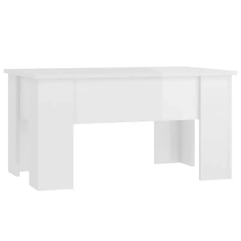 Coffee Table High gloss white Engineered wood Medium