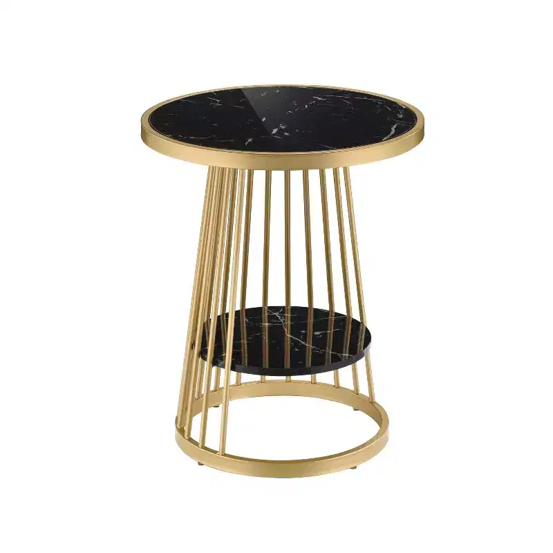 24/7 Shop At Home Tinful Modern Round Side Table