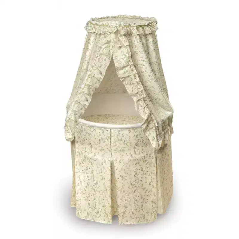 Round Baby Bassinet with Canopy