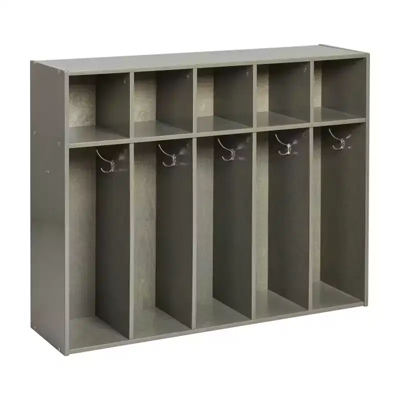 5-Section Kids Coat Locker with Cubby Storage | 45