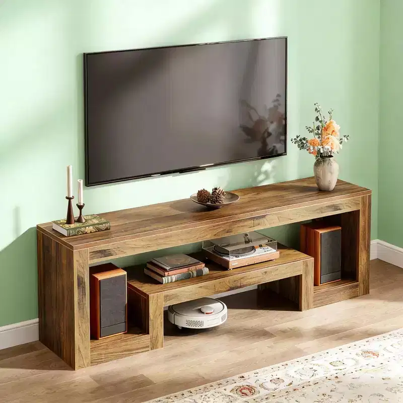 Center TV Stand, Vintage Entertainment Center Media Console Stand