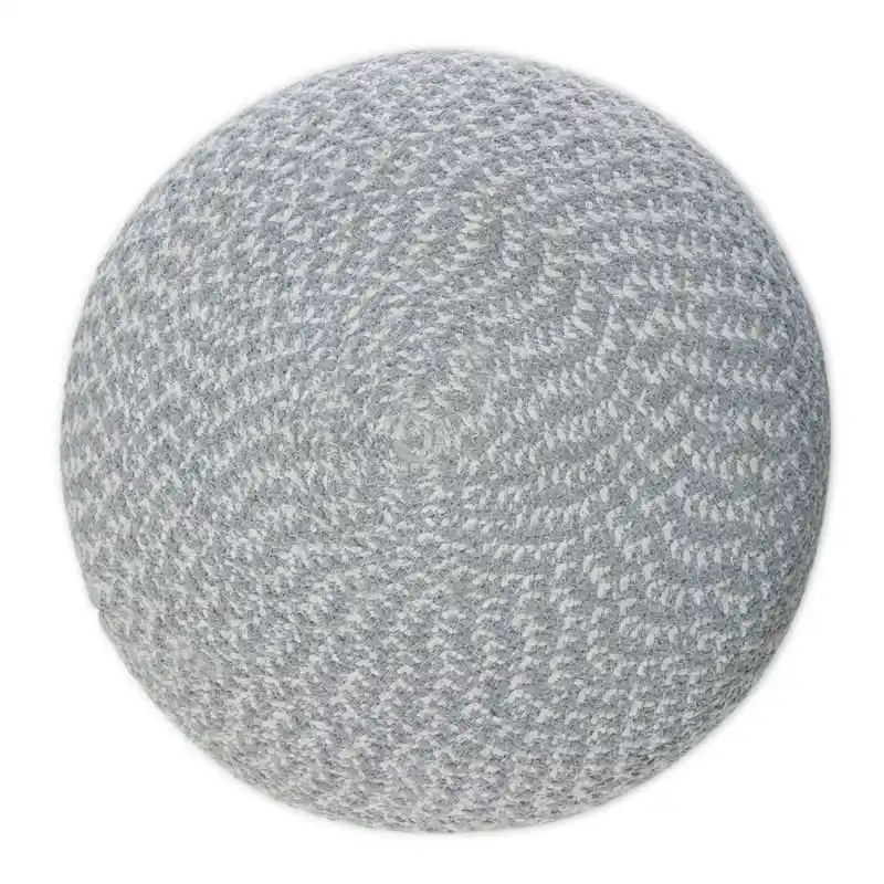 WYNDENHALL Brodie Round Braided Pouf
