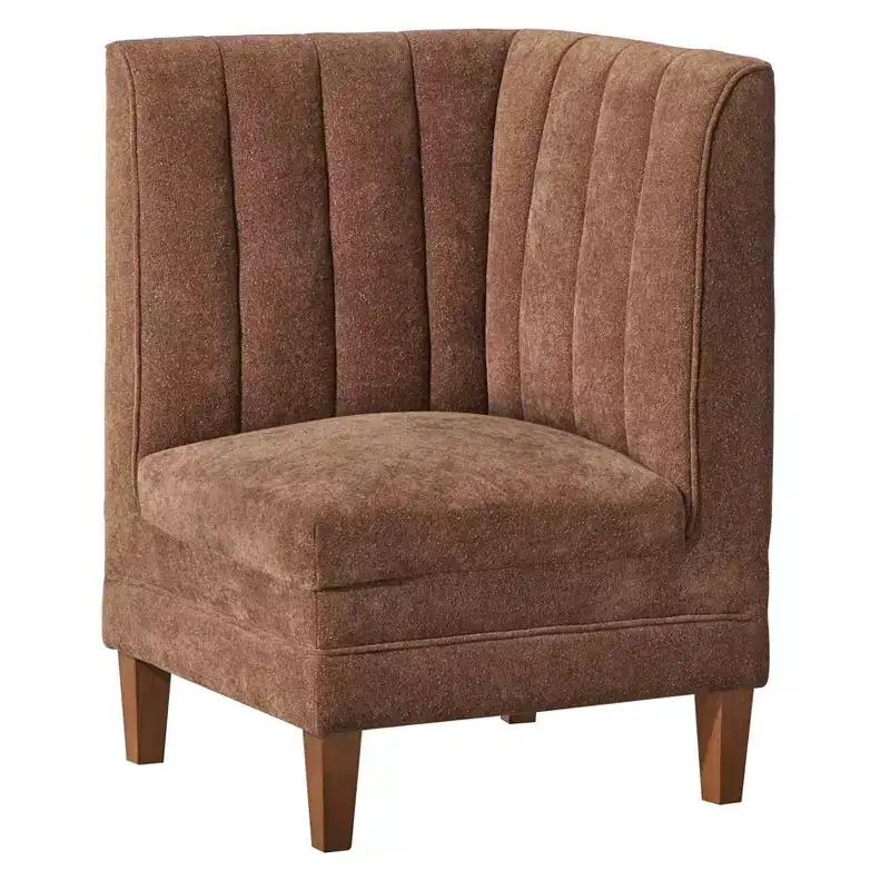 Lifestorey Kerrington Channel Back Breakfast Nook Corner Chair