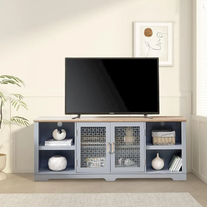 Modern Farmhouse TV Media Stand | Barn-Inspired Entertainment Console