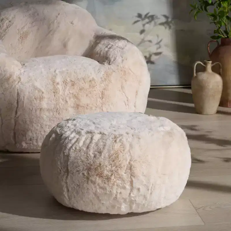 Round Pouf Stylish Home Accent Available in 4 Colors