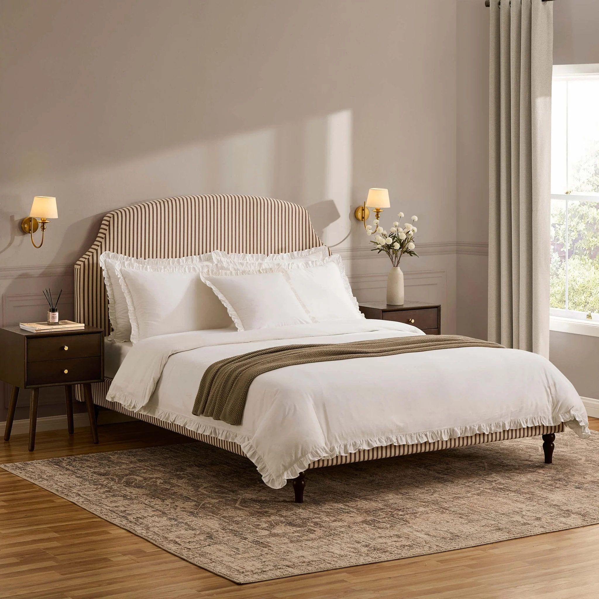 Bed Frame - Chocolate Stripe