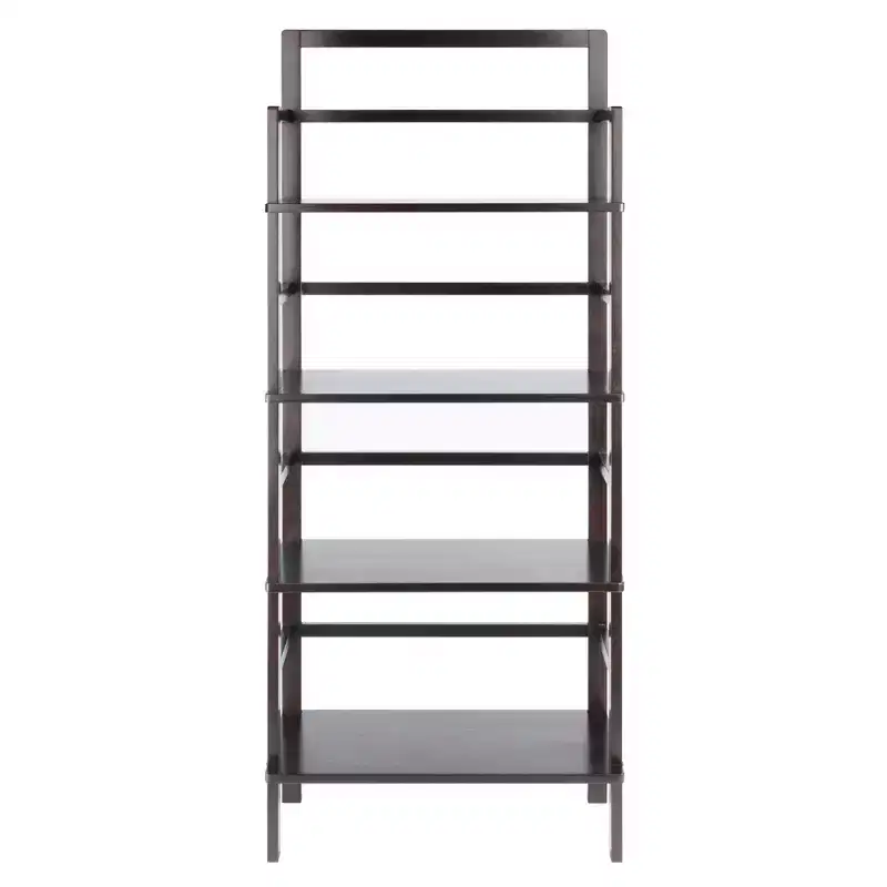 Winsome Aiden Bakers Rack Coffee: 4-Tier Storage, Wood Composite Shelves, Kitchen Organizer