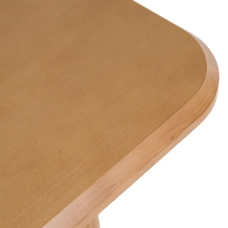 Modern 87 Natural Acacia Rectangular Dining Table - Beige