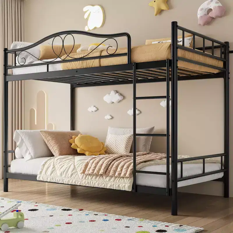 COZONY Twin Over Twin Bunk Bed, Heavy Duty Metal Frame Full Length Guardrails 400 LBS Capacity