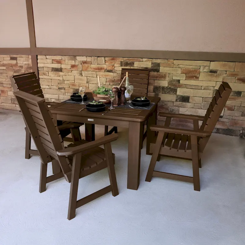Weatherly 5-piece Outdoor Dining Set - 42 x 42 Table, Dining-height