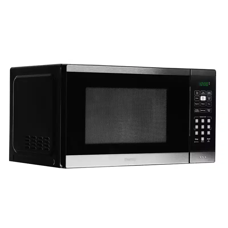 Danby 0.9 cu. ft. Countertop Microwave in Black and Stainless Steel DBMW0925BBS