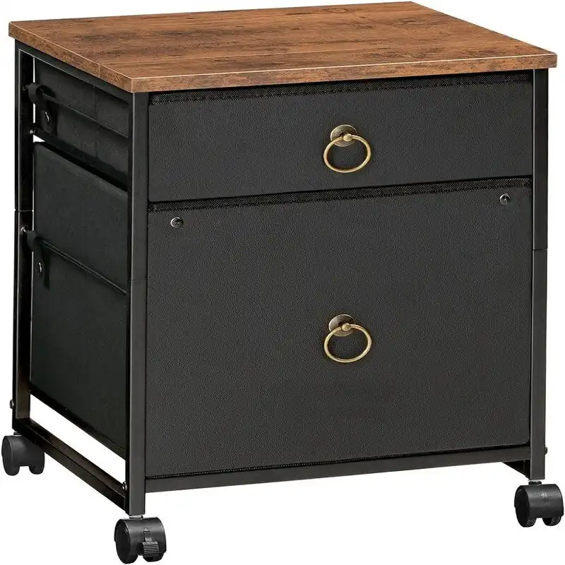 File Cabinet 2-Drawer Filing Cabinet - 15.7D x 15.7W x 19.6H