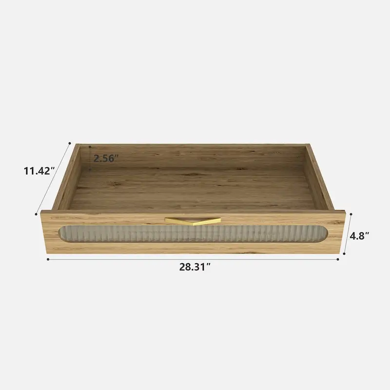Coffee Bar Cabinet Buffet Sideboard with Drawer and Adjustable Shelf