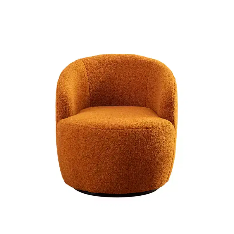 Fabric Swivel Accent Armchair Barrel Chair