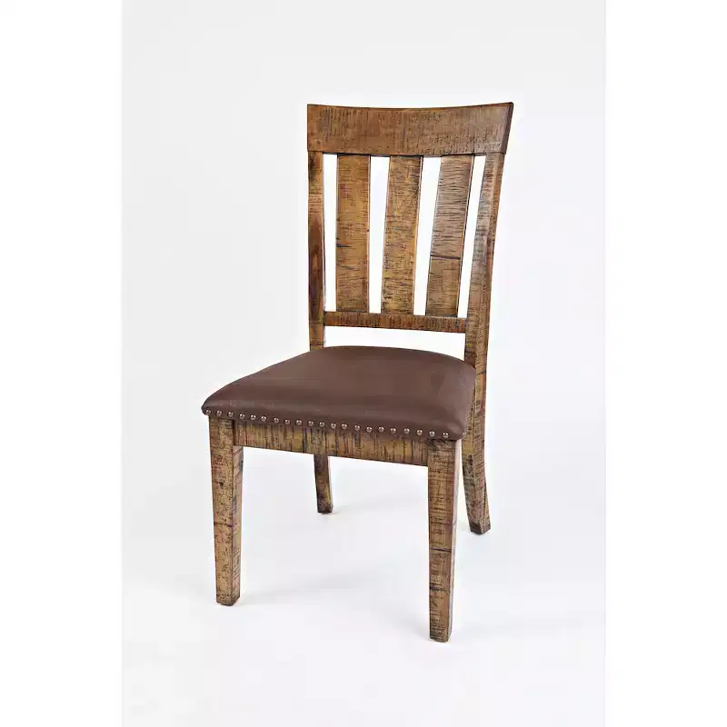 Distressed Industrial Distressed Wood Dining Chair