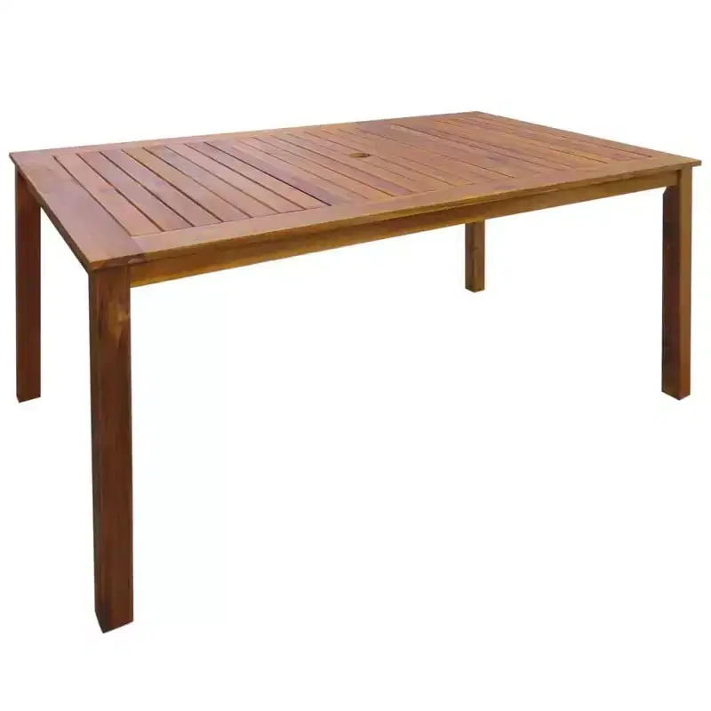 vidaXL Outdoor Dining Set Brown Solid Acacia Wood Medium Foldable