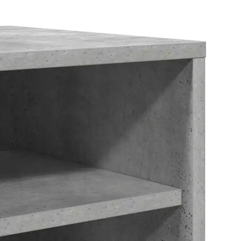 vidaXL Shoe Cabinet Concrete Grey Engineered wood Medium Shoe Cabinet